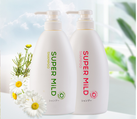 资生堂惠润（SUPER MiLD）柔净洗发露套装（洗发水600ml*2）蓬松柔顺 清爽不油腻 日本进口 男士女士通用