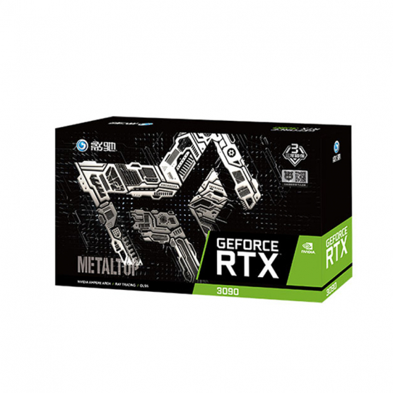 影驰（Galaxy）GeForce RTX3090 金属大师 OC N卡/赛博朋克 电竞游戏专业显卡